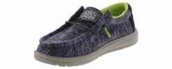 Hey Dude Wally Stretch Boys’ (11-6) Casual Shoe -Bearpaw Shop heydude 40050 410 wallyyouthstretchnavy navy05