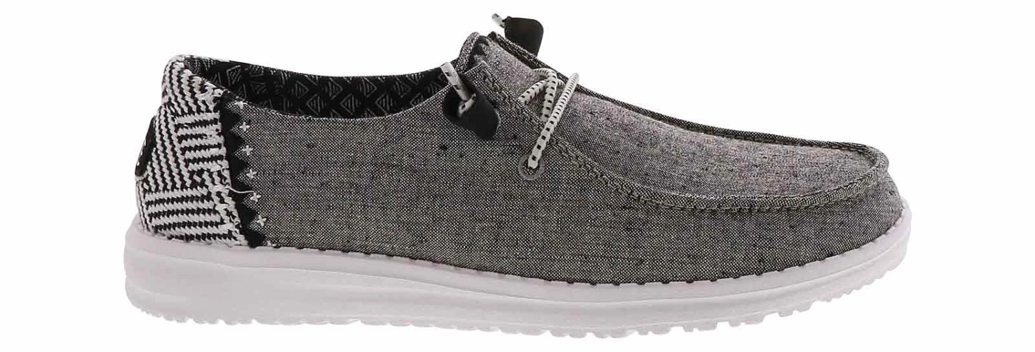 Hey Dude Wendy Chambray Woven Onyx Women’s Casual Shoe 2 Hey Dude Wendy Chambray Woven Onyx Women’s Casual Shoe - Image 2