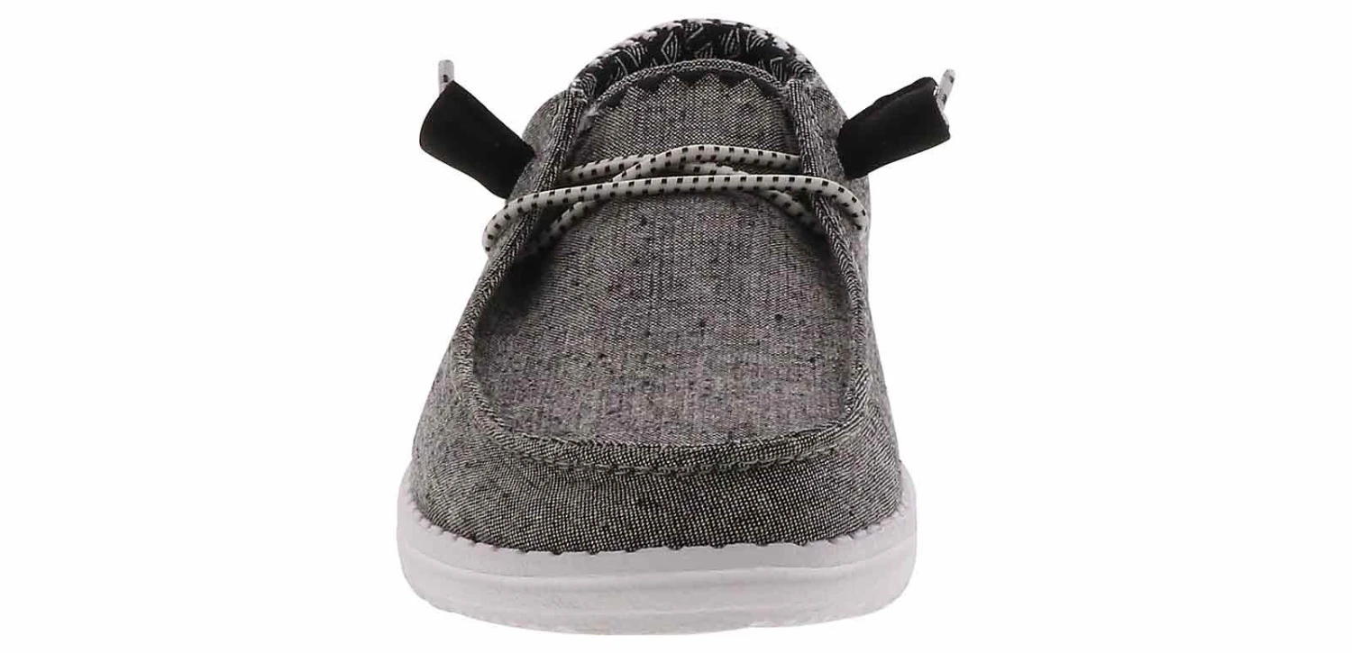 Hey Dude Wendy Chambray Woven Onyx Women’s Casual Shoe 6 Hey Dude Wendy Chambray Woven Onyx Women’s Casual Shoe - Image 6