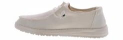 Hey Dude Wendy Slub Canvas Women’s Casual Shoe -Bearpaw Shop heydude 40063 100 wendyslubwht white04