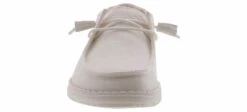 Hey Dude Wendy Slub Canvas Women’s Casual Shoe -Bearpaw Shop heydude 40063 100 wendyslubwht white06