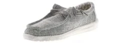Hey Dude Wally Linen Iron Men's Casual Shoe -Bearpaw Shop heydude wally linen 110793901 grey05