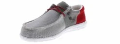 Hey Dude Wally Sox Funk Dark Grey Red Men's Casual Shoe -Bearpaw Shop heydude wallysoxfunk 110353113 darkgrey05