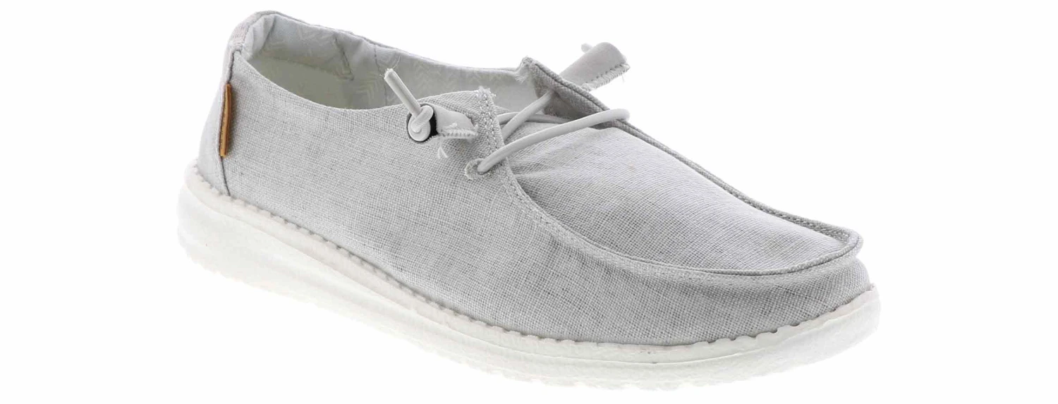 Hey Dude Wendy Chambray Light Grey Women's Casual Shoe 1 Hey Dude Wendy Chambray Light Grey Women's Casual Shoe