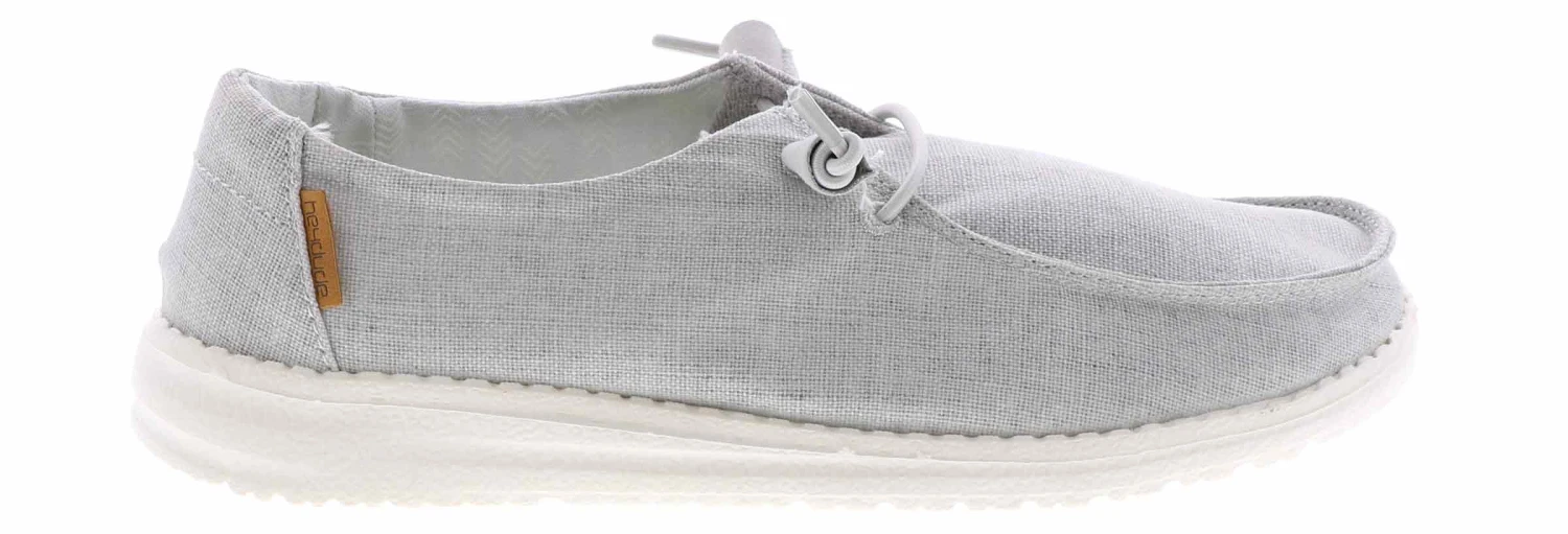 Hey Dude Wendy Chambray Light Grey Women's Casual Shoe 2 Hey Dude Wendy Chambray Light Grey Women's Casual Shoe - Image 2