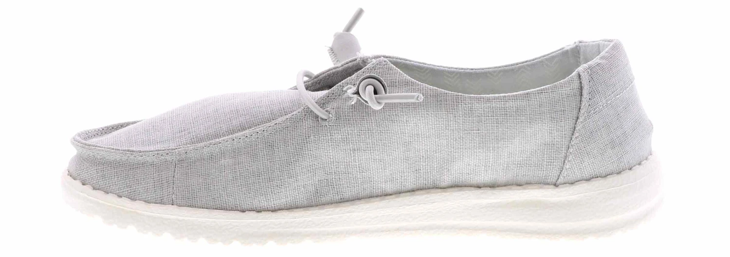 Hey Dude Wendy Chambray Light Grey Women's Casual Shoe 4 Hey Dude Wendy Chambray Light Grey Women's Casual Shoe - Image 4