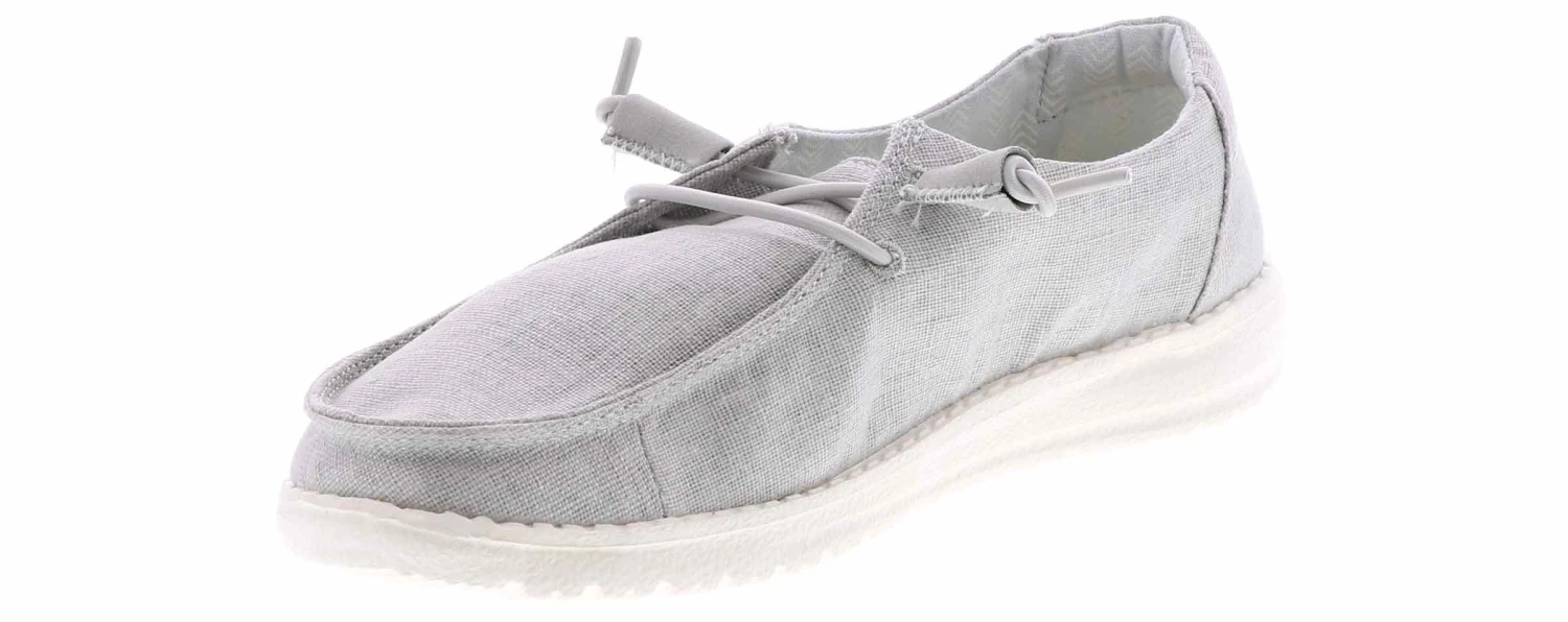Hey Dude Wendy Chambray Light Grey Women's Casual Shoe 5 Hey Dude Wendy Chambray Light Grey Women's Casual Shoe - Image 5
