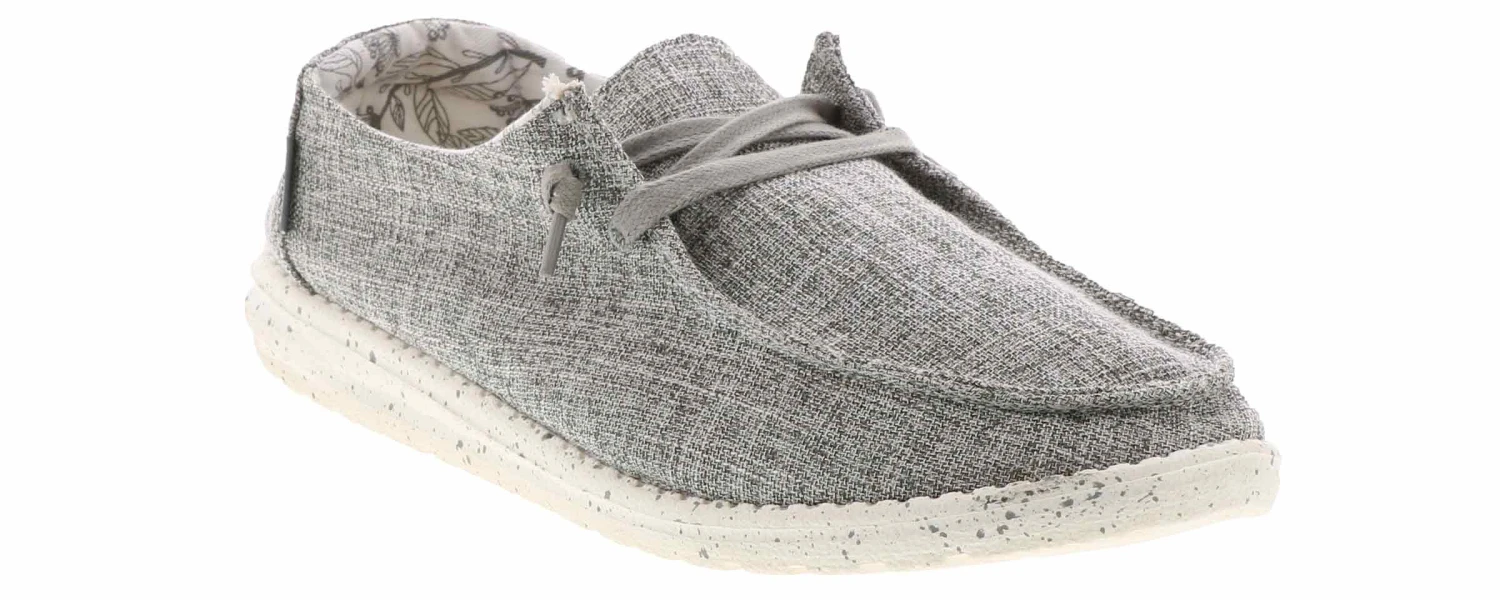Hey Dude Wendy Iron Linen Women's Casual Shoe 1 Hey Dude Wendy Iron Linen Women's Casual Shoe