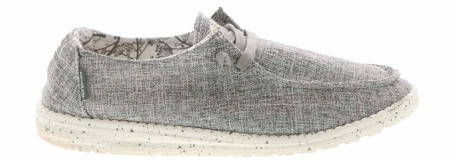 Hey Dude Wendy Iron Linen Women's Casual Shoe 2 Hey Dude Wendy Iron Linen Women's Casual Shoe - Image 2
