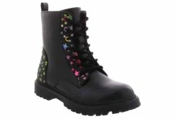 Jessica Carlyle Welma Girls’ (11-3) Combat Boot -Bearpaw Shop jessicacarlyle 72welma 77k mlt welmastars black01
