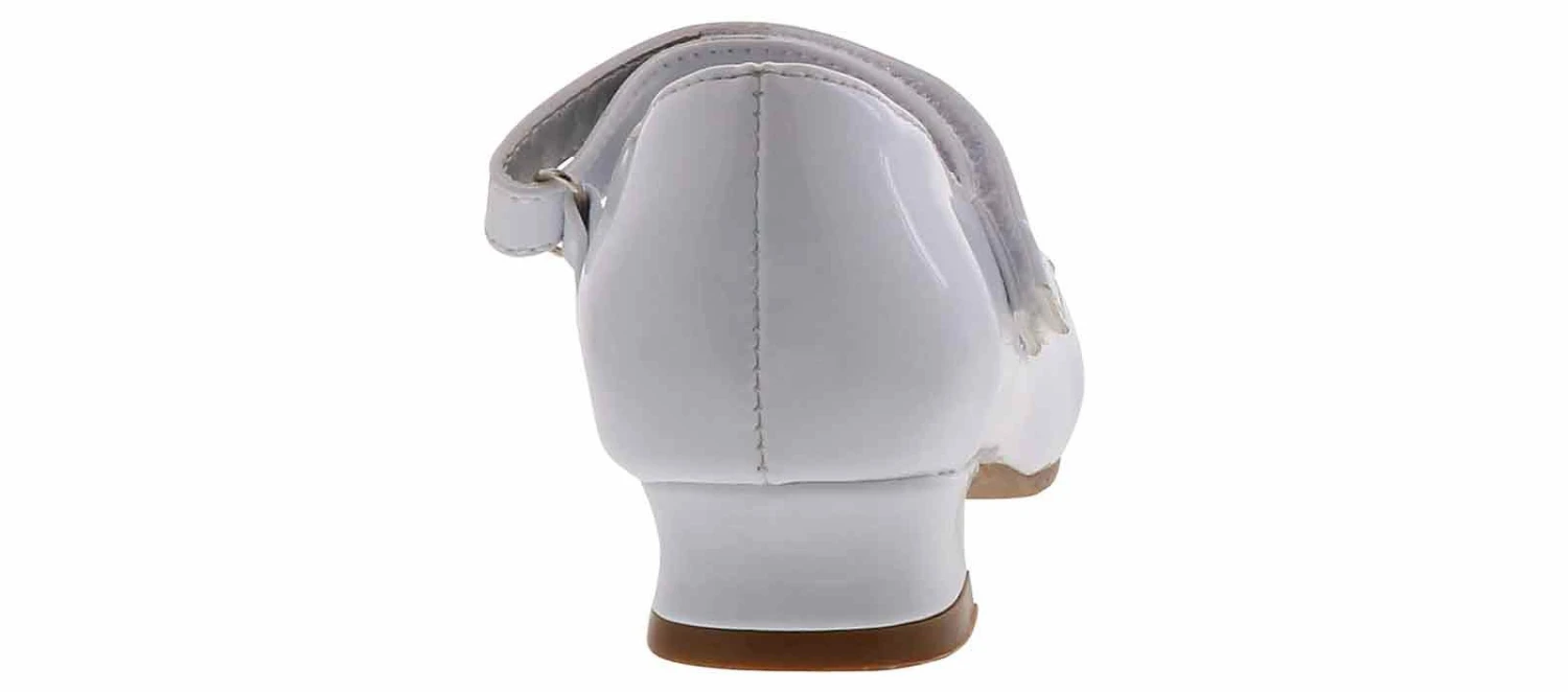 Josmo White Patent Girls’ (11-3) Dress Heel 3 Josmo White Patent Girls’ (11-3) Dress Heel - Image 3