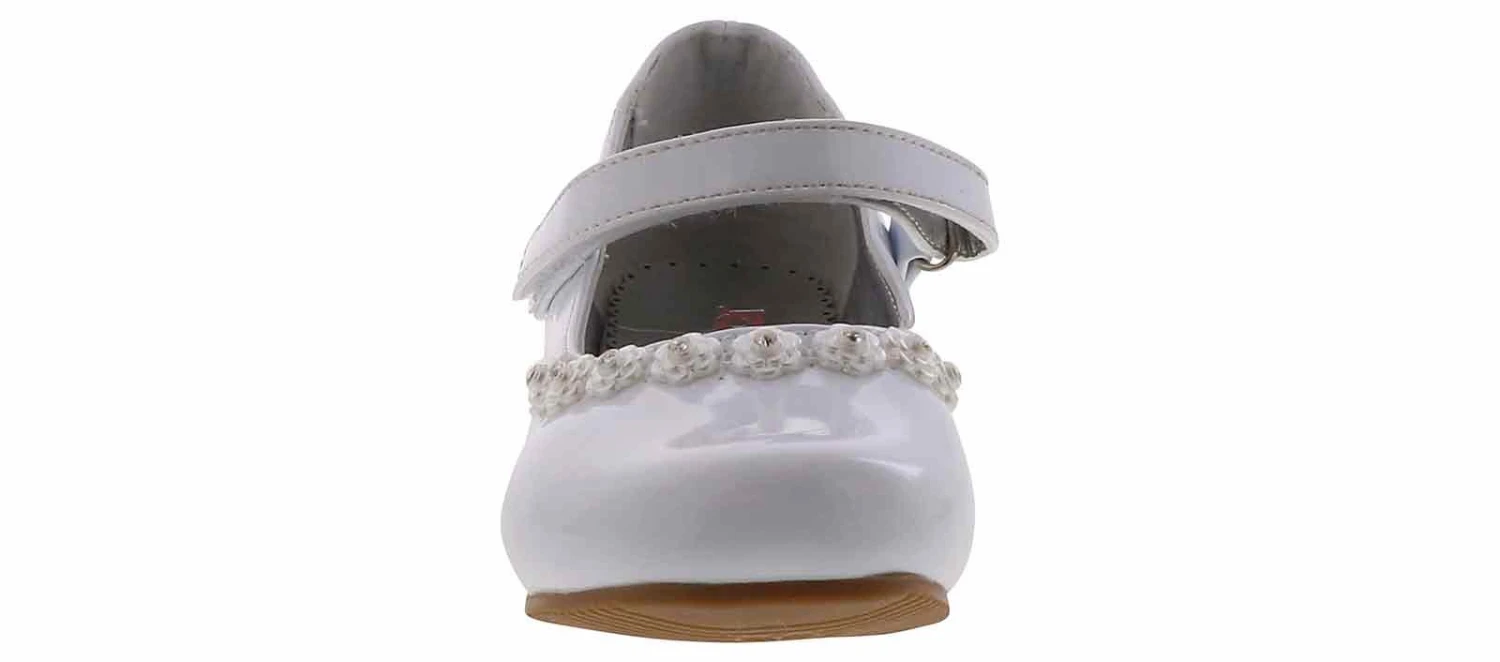 Josmo White Patent Girls’ (11-3) Dress Heel 6 Josmo White Patent Girls’ (11-3) Dress Heel - Image 6