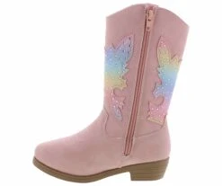 Kensie Girl Toddler Girls’ (6-10) Western Boot -Bearpaw Shop kensiegirl kg17722n pink kensiegirltoddlerpinkboot pink04
