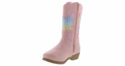 Kensie Girl Toddler Girls’ (6-10) Western Boot -Bearpaw Shop kensiegirl kg17722n pink kensiegirltoddlerpinkboot pink05