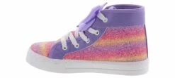 Kensie Girl Faye Glitter Hi-Top Girls’ (11-3) Sneaker -Bearpaw Shop kensiegirl kg88781 prp fayeglitterhitop purple04