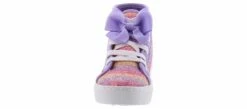 Kensie Girl Faye Glitter Hi-Top Girls’ (11-3) Sneaker -Bearpaw Shop kensiegirl kg88781 prp fayeglitterhitop purple06
