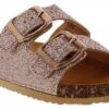Kensie Girl Rose Gold Girls’ (11-5) Footbed Sandal