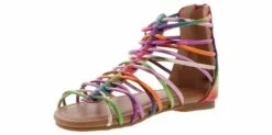 Kensie Girl Rainbow Gladiator Girls’ (11-4) Sandal 10 Kensie Girl Rainbow Gladiator Girls’ (11-4) Sandal -Bearpaw Shop kensiegirl kg90948 multi kensiegirlrainbowgladiator multi05
