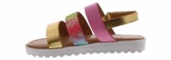 Kensie Girl Sparkle Girls’ (11-4) Fashion Sandal -Bearpaw Shop kensiegirl kg92710 fusica kensiegirlsparkleflat multi04