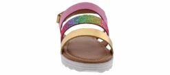 Kensie Girl Sparkle Girls’ (11-4) Fashion Sandal -Bearpaw Shop kensiegirl kg92710 fusica kensiegirlsparkleflat multi06