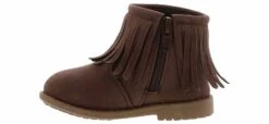 Laura Ashley Fringe Infant Girls’ (2-4) Fashion Boot -Bearpaw Shop lauraashley la92005 brown lauraashleyfringeinfbootie brown04