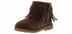 Laura Ashley Fringe Infant Girls’ (2-4) Fashion Boot -Bearpaw Shop lauraashley la92005 brown lauraashleyfringeinfbootie brown05