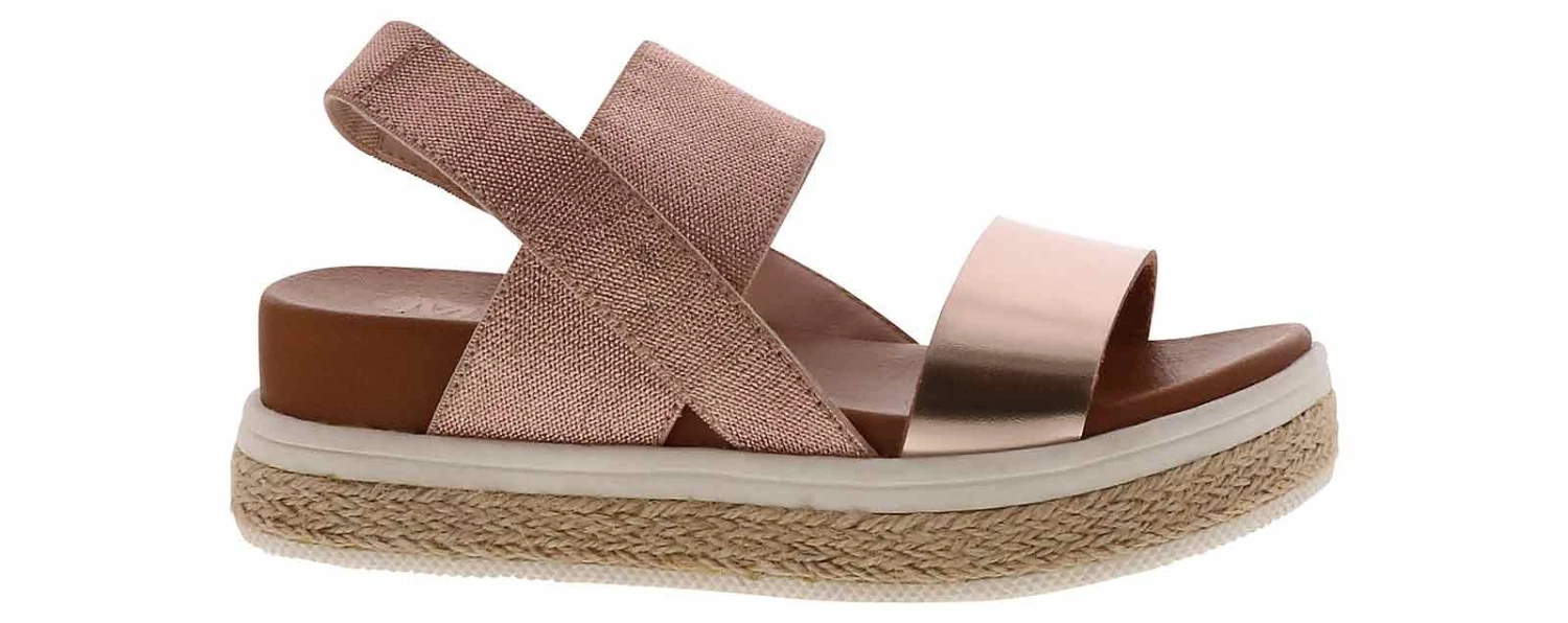 Mia Kids Dezray Rosegold Girls’ (13-5) Platform Sandal 2 Mia Kids Dezray Rosegold Girls’ (13-5) Platform Sandal - Image 2