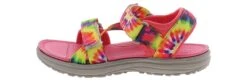 Northside Bayview Girls’ (13-5) Outdoor Sandal -Bearpaw Shop northside 221577k 678 bayviewtiedyesandal pink04