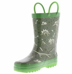 Northside Dino Fossil (11-3) Boys' Weather Boot -Bearpaw Shop northside dino fossil 918247k green grey05