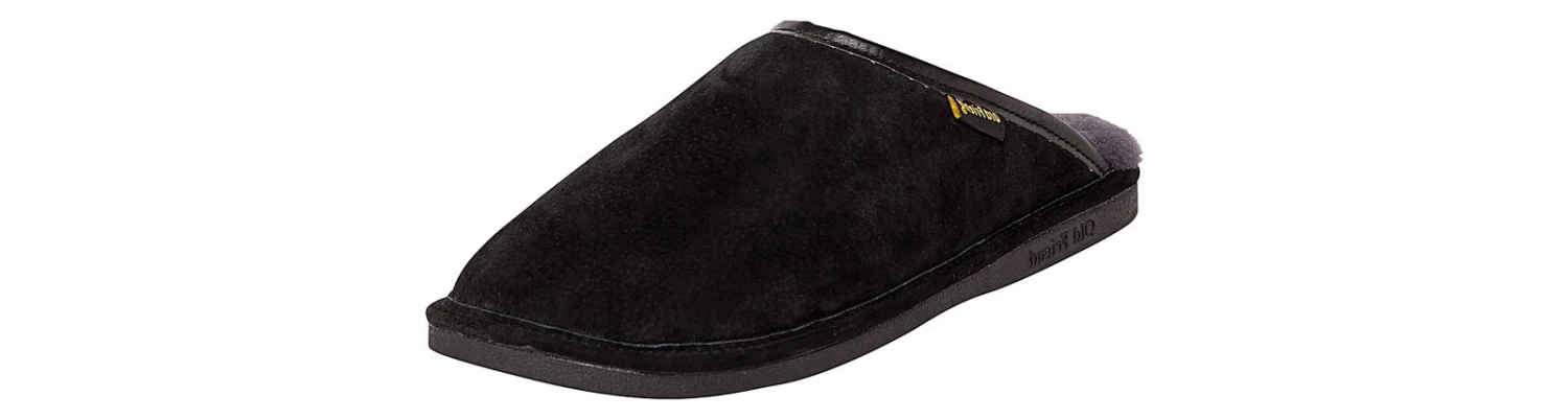 Old Friend Scuff Black Men's Wide Slipper 3 Old Friend Scuff Black Men's Wide Slipper - Image 3