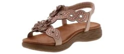 Spring Footwear Enrica Blush Flower Women’s Fashion Sandal -Bearpaw Shop patriziabyspringstep enrica blush enricablushflowerankle pink05