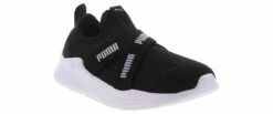 Puma Wired Run Slip-on Metallic Toddler Girls’ (5-10) Running Shoe -Bearpaw Shop puma 38162501 wiredrunsliponmetallic black01