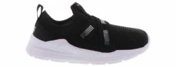 Puma Wired Run Slip-on Metallic Toddler Girls’ (5-10) Running Shoe