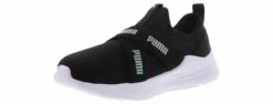 Puma Wired Run Slip-on Metallic Toddler Girls’ (5-10) Running Shoe -Bearpaw Shop puma 38162501 wiredrunsliponmetallic black05
