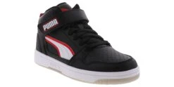 Puma Rebound Mid Strap Alumni Boys’ (4-7) Athletic Shoe