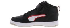 Puma Rebound Mid Strap Alumni Boys’ (4-7) Athletic Shoe -Bearpaw Shop puma 38632601 reboundmidstrapalumni black04