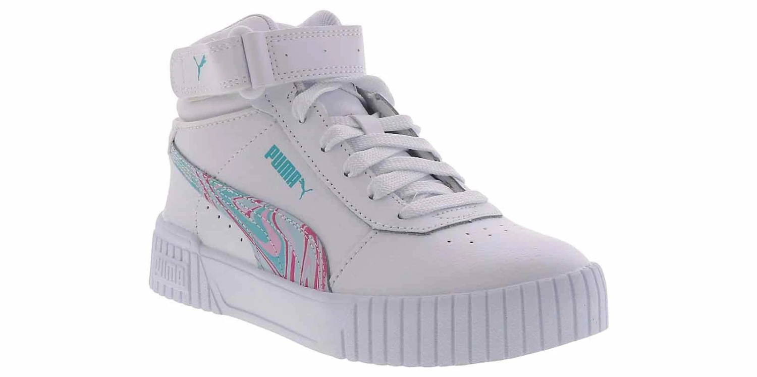 Puma Carina 2.0 Mid Whipped Dreams Jr Girls’ (4-6) Sneaker 1 Puma Carina 2.0 Mid Whipped Dreams Jr Girls’ (4-6) Sneaker
