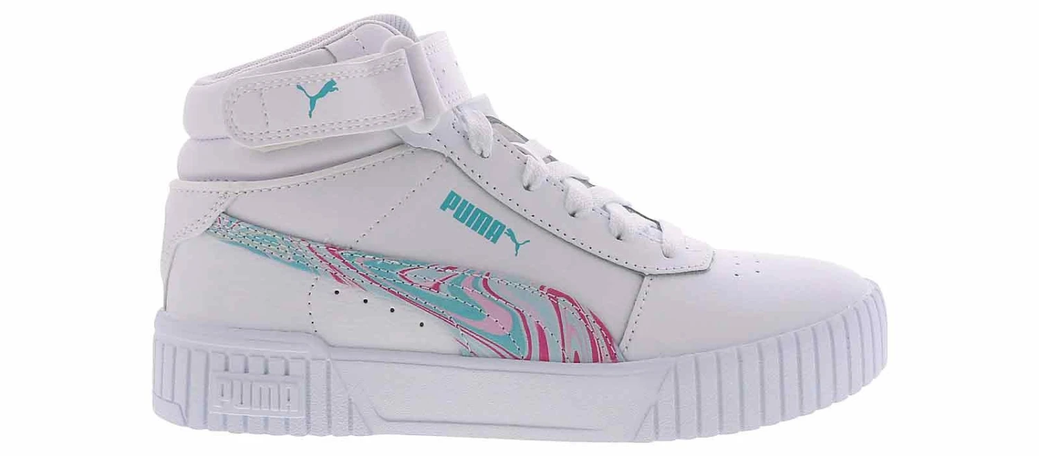 Puma Carina 2.0 Mid Whipped Dreams Jr Girls’ (4-6) Sneaker 2 Puma Carina 2.0 Mid Whipped Dreams Jr Girls’ (4-6) Sneaker - Image 2