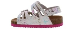 Rachel Shoes Lil Eve Toddler Girls’ (7-10) Sandal -Bearpaw Shop rachel lil eve white lilevewhiteheartsfootbed white04