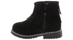 Josmo Rugged Bear Toddler Girls’ (5-10) Fashion Boot -Bearpaw Shop ruggedbear rb89976n black ruggedbearfringeblkbootie black04