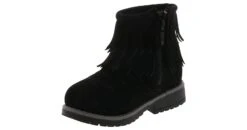 Josmo Rugged Bear Toddler Girls’ (5-10) Fashion Boot -Bearpaw Shop ruggedbear rb89976n black ruggedbearfringeblkbootie black05