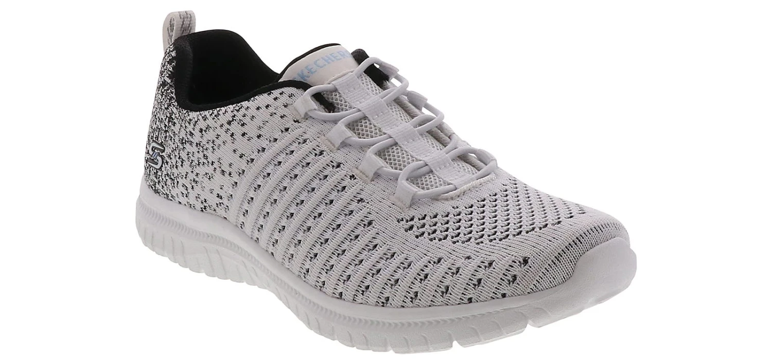 Skechers Virtue Knit Bungee Women’s Athletic Sneaker 1 Skechers Virtue Knit Bungee Women’s Athletic Sneaker