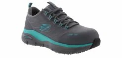 Skechers Arch Fit Women’s Comp Toe Work Shoe -Bearpaw Shop skechers 108075 gyaq archfitsr grey01