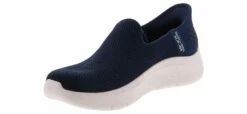 Skechers Go Walk Flex Navy Women’s Casual Shoe -Bearpaw Shop skechers 124963 nvy slip insgowalkwide navy05