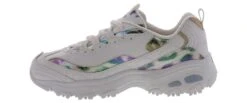 Skechers D’Lites Women’s Walking Shoe -Bearpaw Shop skechers 149264 wmlt dlitesiridescentsnake white04