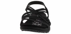 Skechers Reggae Slim Stretch Women’s Wide-Width Sandal -Bearpaw Shop skechers 163023 blk reggaeslimstretch black06 2