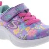 Skechers Microspec Floral Toddler Girls’ (5-10) Athletic Shoe