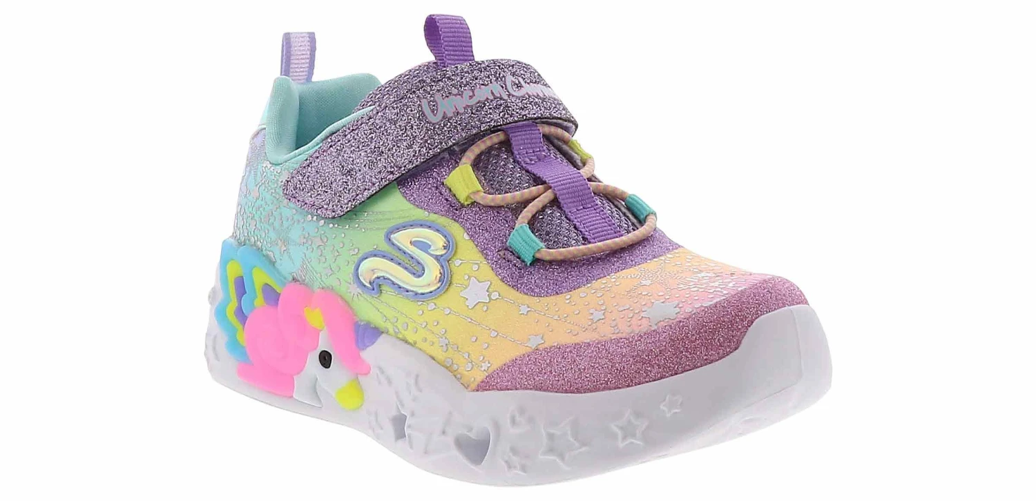 Skechers Unicorn Charmer Twilight Toddler Girls’ (7-10) Light-Up Casual Shoe 6 Skechers Unicorn Charmer Twilight Toddler Girls’ (7-10) Light-Up Casual Shoe - Image 6