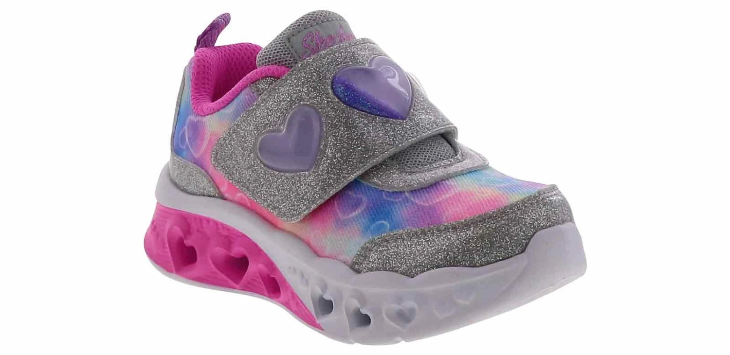 Skechers Flutter Heart Lights Girls’ (5-10) Running Shoe 1 Skechers Flutter Heart Lights Girls’ (5-10) Running Shoe