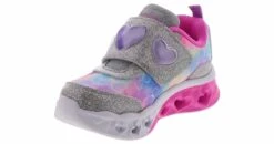 Skechers Flutter Heart Lights Girls’ (5-10) Running Shoe 10 Skechers Flutter Heart Lights Girls’ (5-10) Running Shoe -Bearpaw Shop skechers 302692n smlt flutterheartlights metallic05